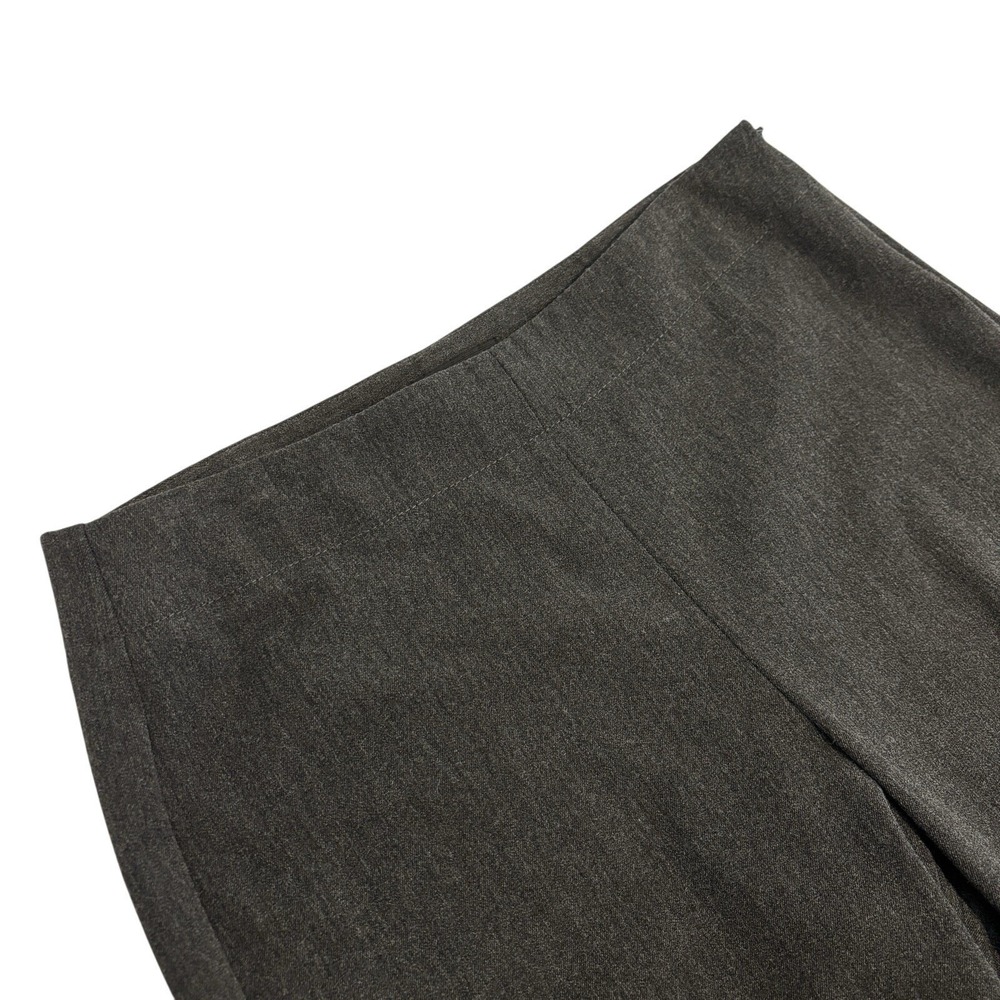 Talbots Heritage Trousers Women 6 Charcoal Gray Side Zip Straight Leg‎ Stretch